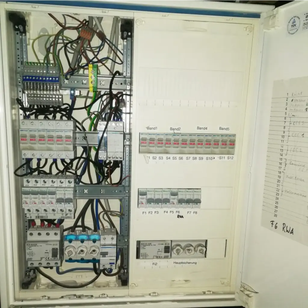 elektro klein projekte unterverteilung beitrag vorher